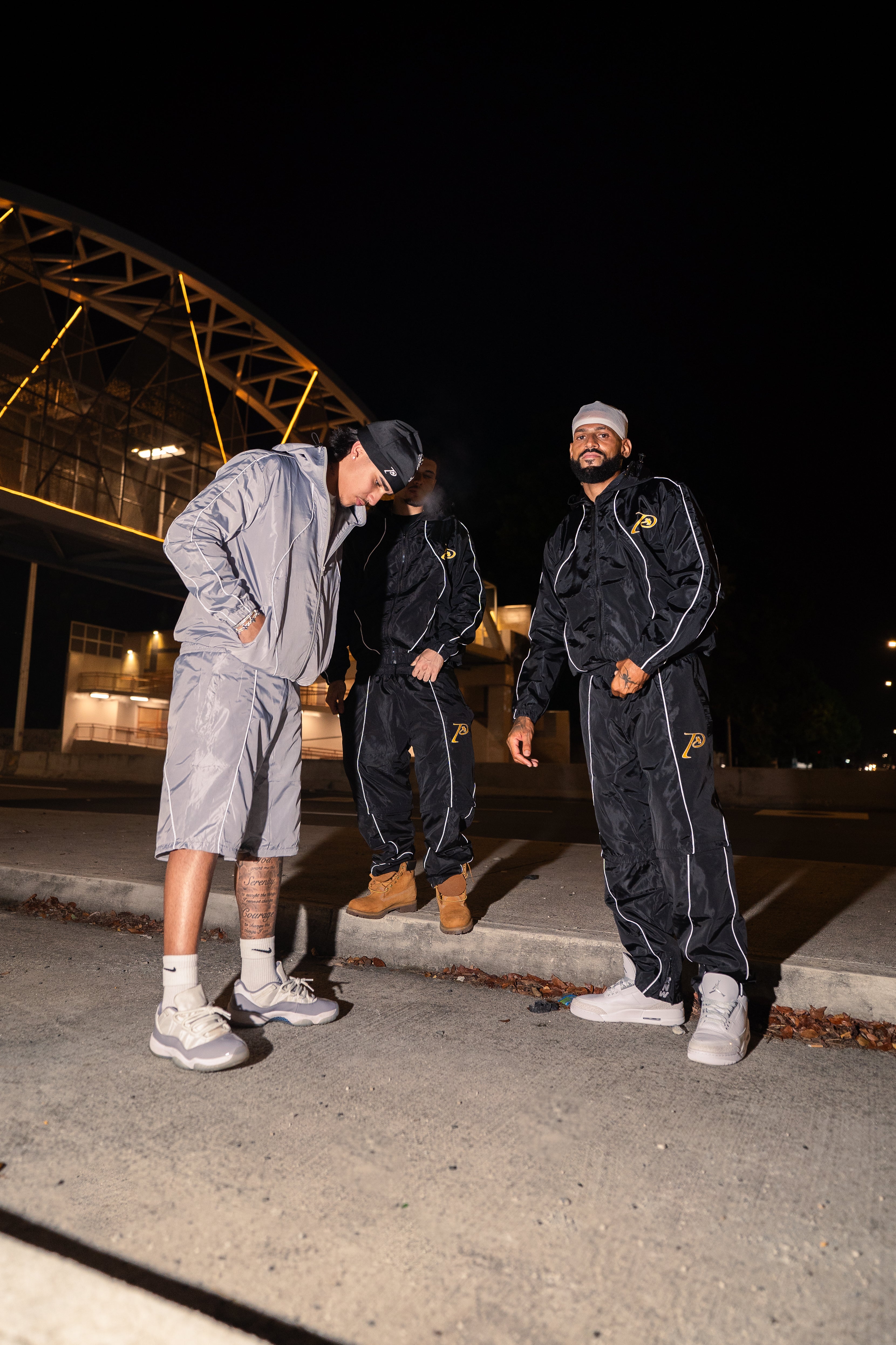 black reflective Hoodie