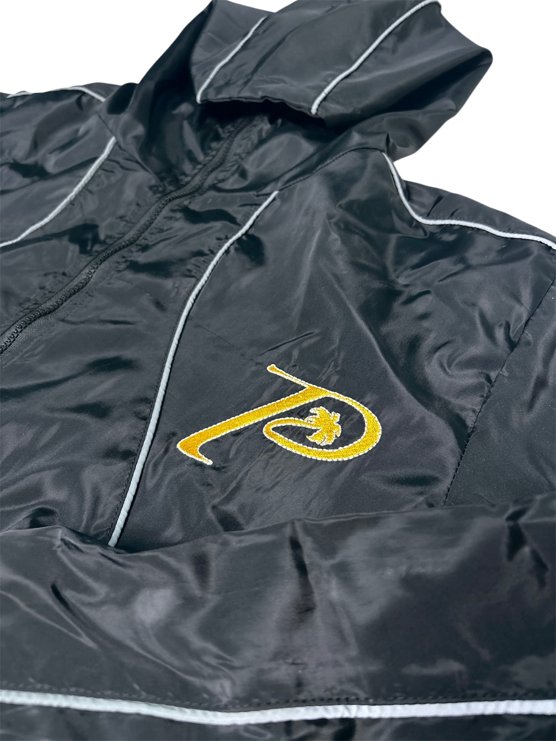 black reflective Hoodie