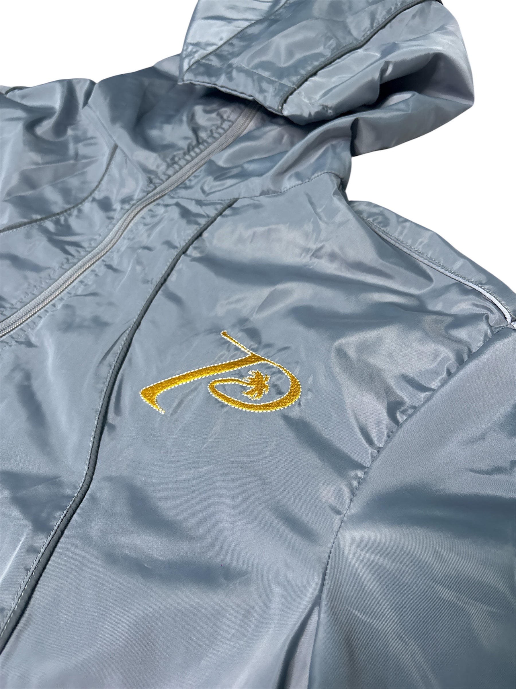 grey Reflective hoodie