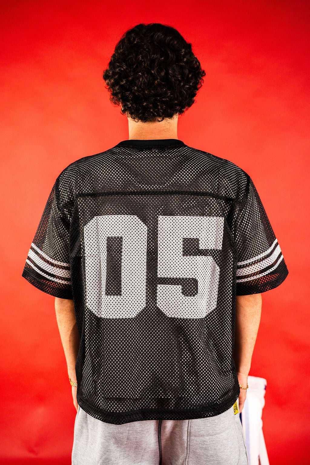 ATHLETICS "BLACK" MESH TEE