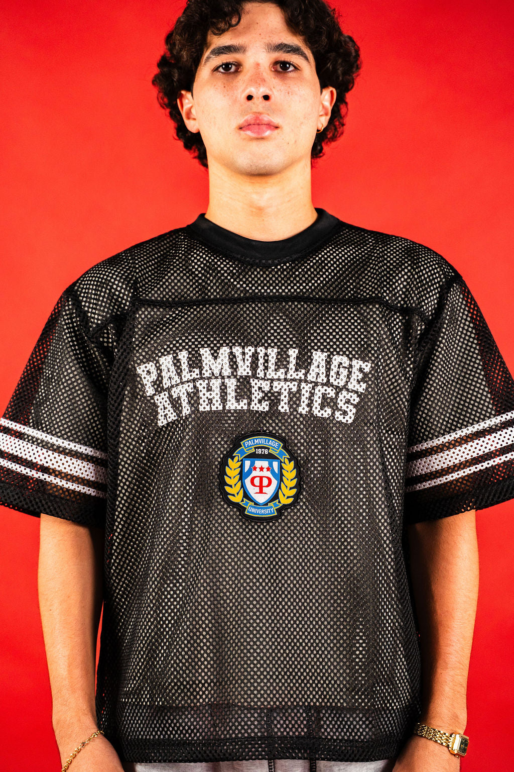 ATHLETICS "BLACK" MESH TEE
