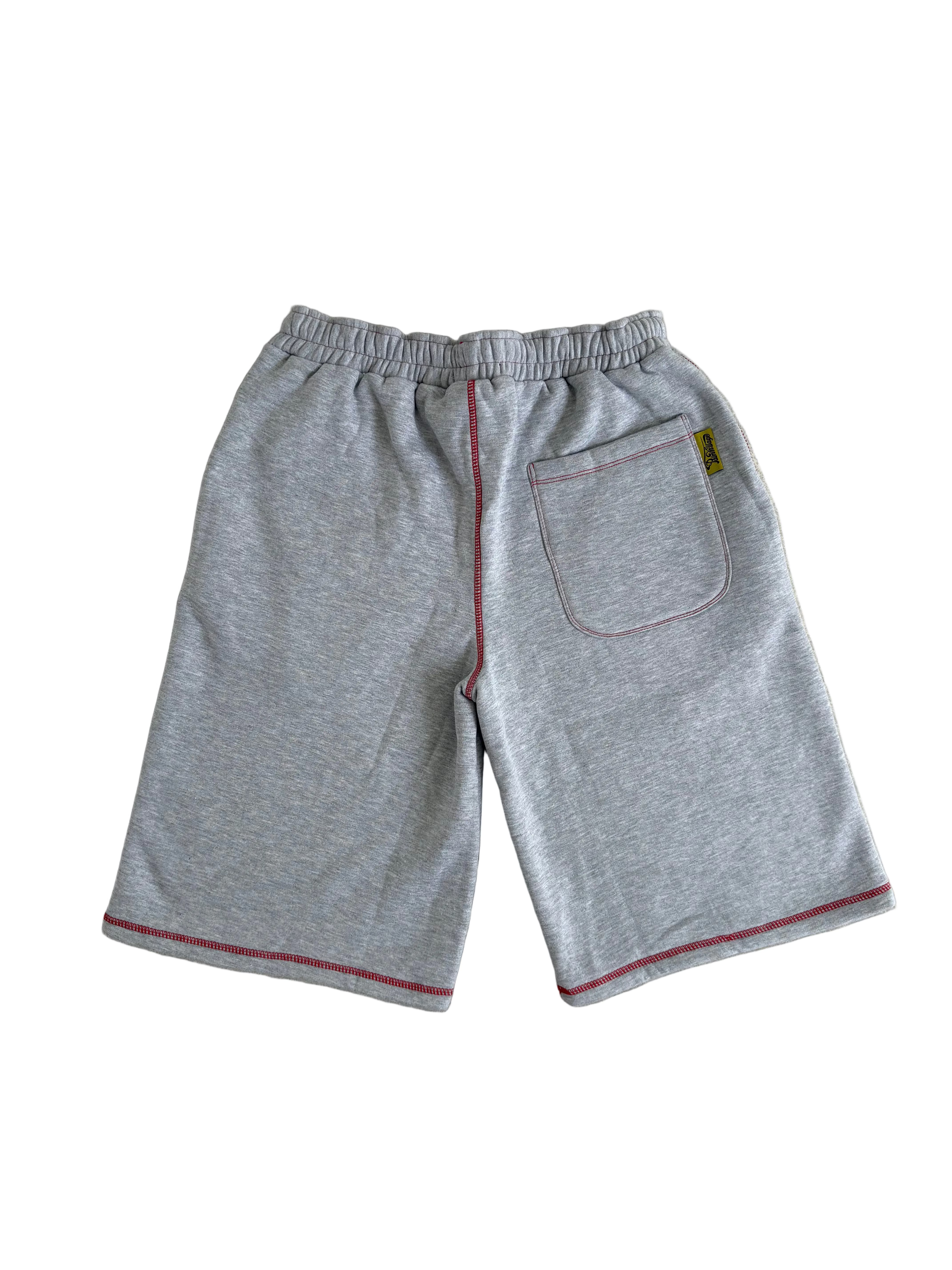 STITCH "P" JORTS RED