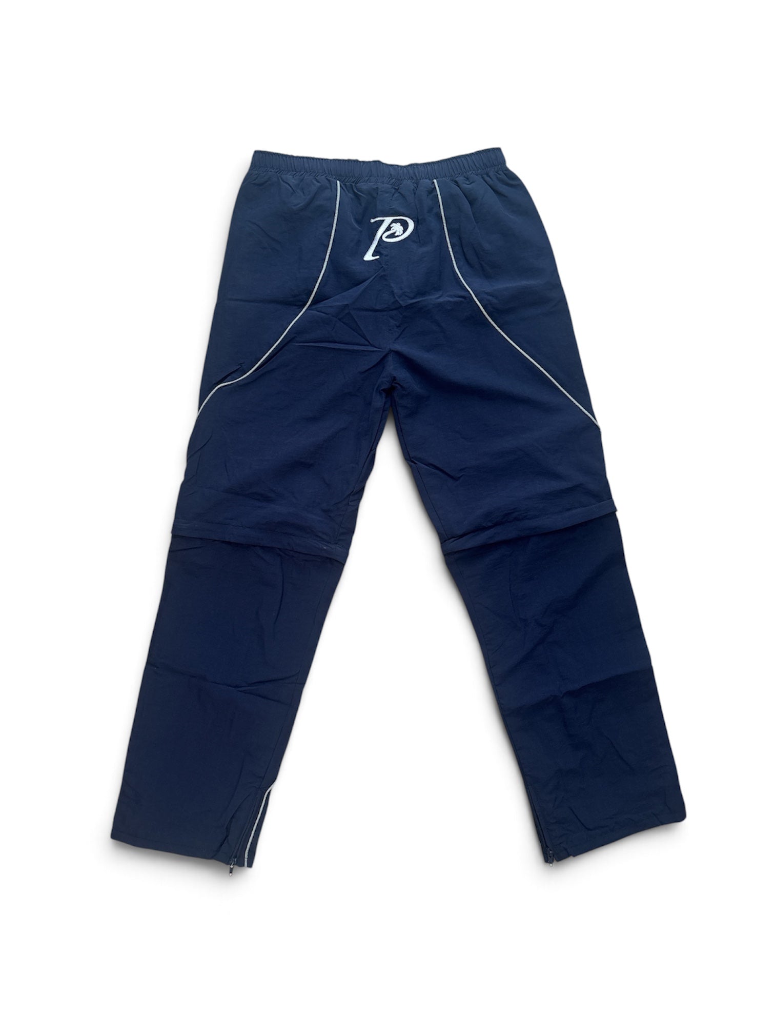"GOLDEN P" Reflective navy blue pants