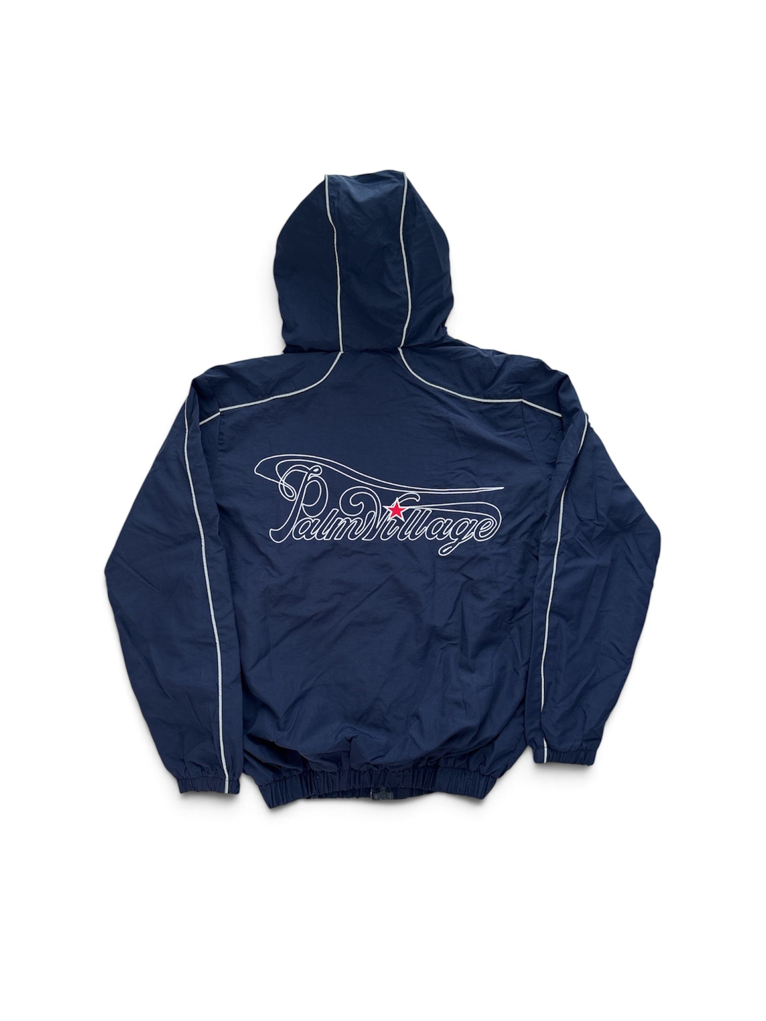 "GOLDEN P" Reflective navy blue jacket